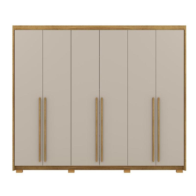 Guarda-Roupa 6 Portas 6 Gavetas com Maleiro interno Dubai Majestic
